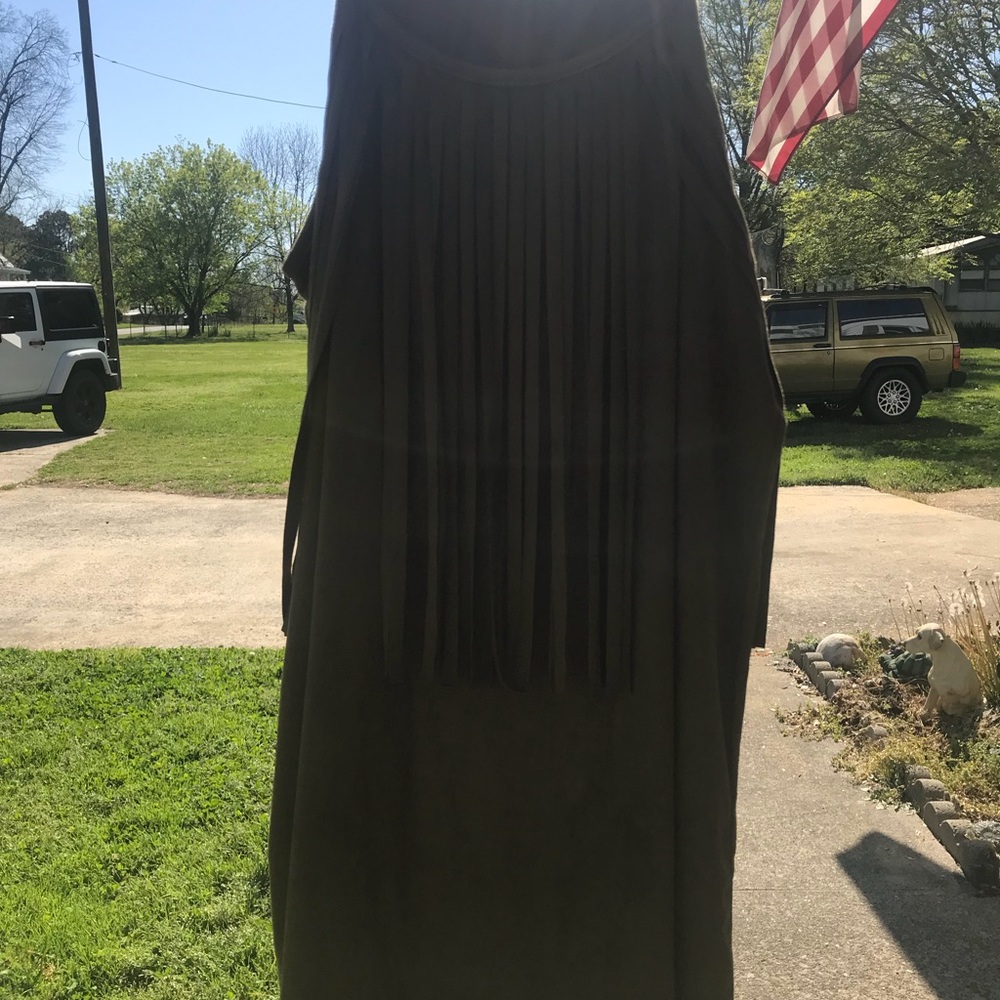 Suede dress